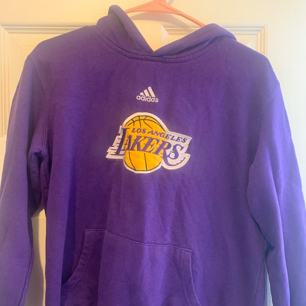 LA Lakers Adidas Hoodie, Youth Size Large